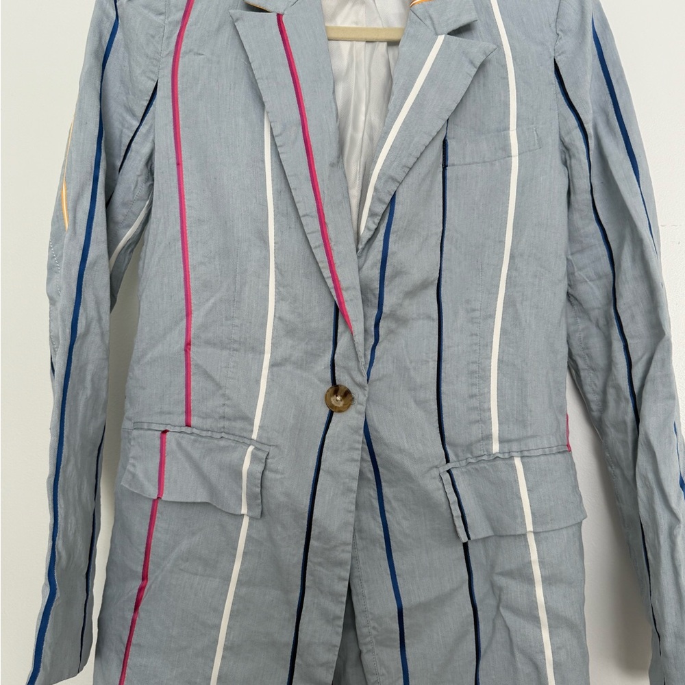 Derek Lam x RTR Linen Blend Blazer - Picture 4 of 5
